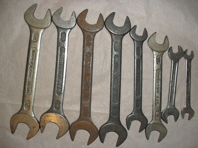 WEFA RADEUL- OPEN END SPANNERS WFR METRIC x 8 TOOL KIT SPANNERS MADE IN GERMANY