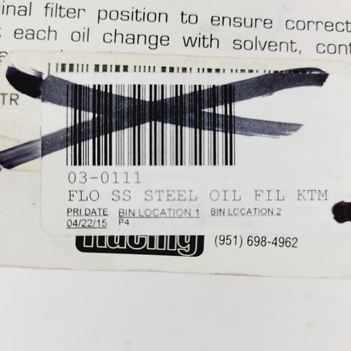 PC Racing FLO Oil Filter #PC157 2000-2007 Husaberg/KTM 03-0111 - Picture 4 of 4