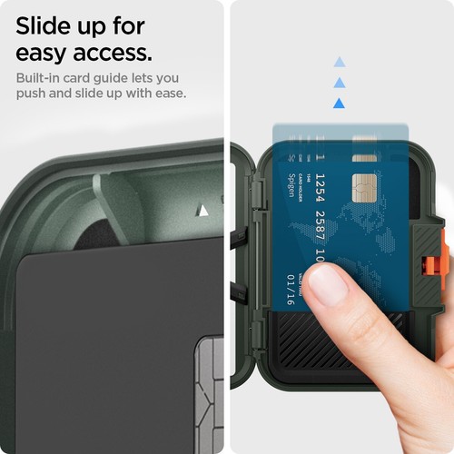 Spigen [Lock Fit (MagFit)] Porte-cartes portefeuille magnétique | Compatible MagSafe - Photo 19 sur 39