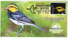 23-130, 2023, Endangered Species, First Day Cover, Pictorial Postmark, Wall SD,