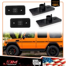 4PCS Smoke Front+Rear Side Marker Lamp Housings For Benz W463 G500 G550 G55 AMG