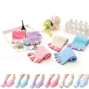 Trendy-Colorful-Women-Non-Slip-Soft-Grip-Cotton-Socks-Five-Fingers-Toe-Socks