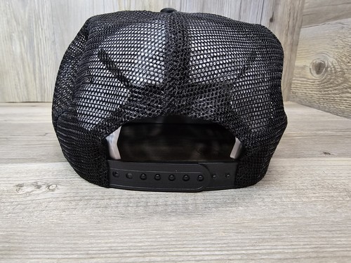 Vtg Pyramid Car Audio Black Mesh Trucker Snapback Hat New NOS - Picture 2 of 3