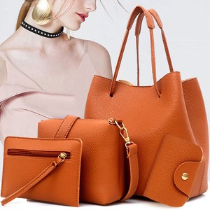 4pcs-Women-Lady-Leather-Handbag-Shoulder-Bags-Tote-Purse-Messenger-Satchel-new