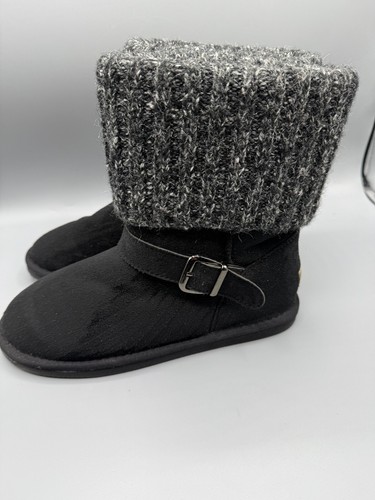 Apres by Lamo Women's Black & Gray Cuff Lined Winter Boot Size 10 - Picture 2 of 12