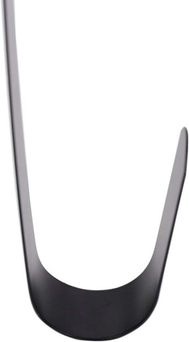 12" Steel Wreath Hanger Hook, Over Door Mount for Holiday Decorations, Black - Picture 6 of 9