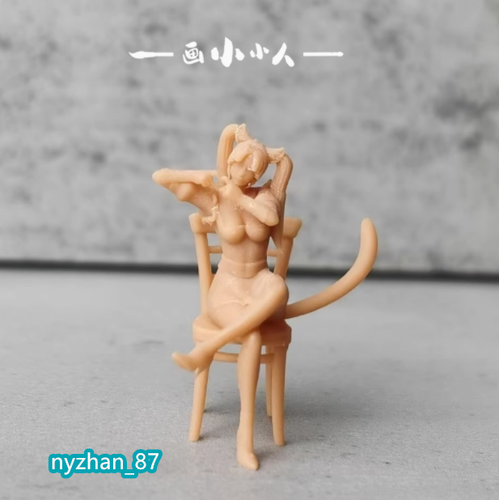 1/64 1/43 Bunny/Cat Girl Scene Props Miniatures Figures For Cars Vehicles Toys - Picture 4 of 36