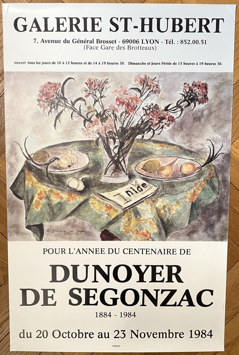 Vintage 1976 Dunoyer de Segonzac French Exhibition Poster Vintage 1976 Dunoyer de Segonzac French Exhibition Poster
