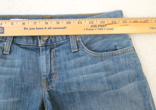 Gap 1969 pantaloncino donna jeans ragazzo taglio denim 28 blu medio lavaggio estivo - Foto 2 di 9