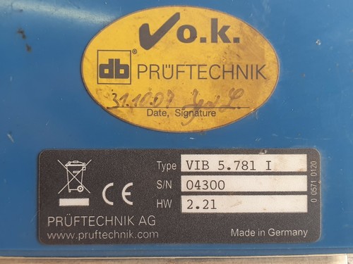 Pruftechnik Vibrex VIB 5.755i Machine Vibration Condition Monitor 10-1000 Hz #1 - Picture 2 of 9