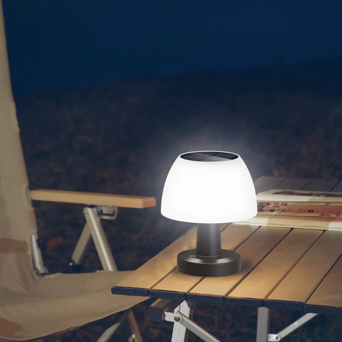 Waterproof Dimmable LED Solar, Reachargeable Outdoor Garden Patio Table Lamp - Picture 9 of 18