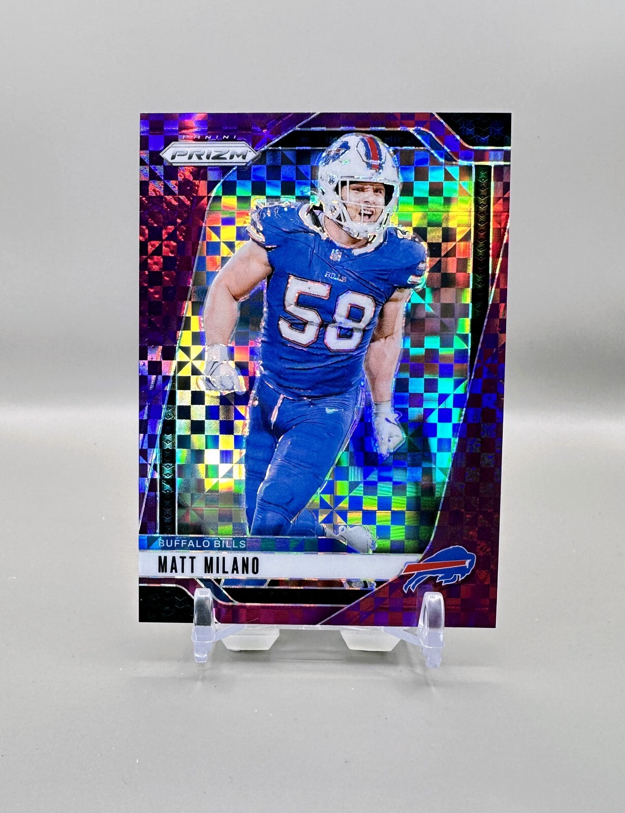 2024 Panini Prizm Football #33 (Purple Power) MATT MILANO [02/49]