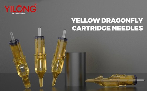 10pcs Yellow Dragonfly Tattoo Cartridge Needles in Sizes 1–15 RL, RM, RS, M1 Mix - Picture 23 of 24