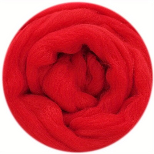 3.5oz Super Soft Natural Wool Roving 21 Micron Needle Felting Fiber Spinning - Picture 22 of 43