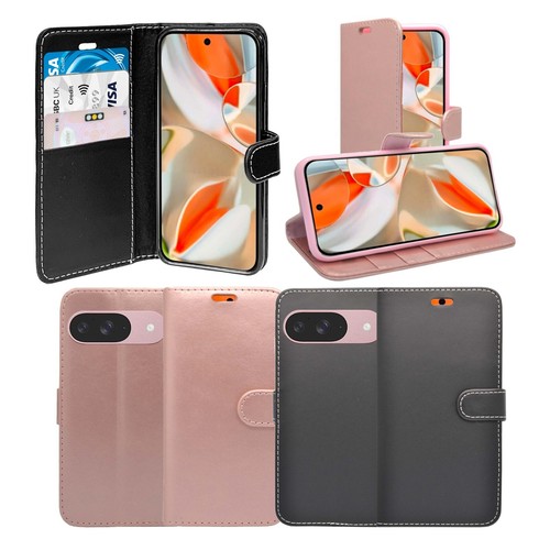 For Google Pixel 9 Phone Case Wallet Flip PU Leather Stand Card Slot Cover - Picture 1 of 48