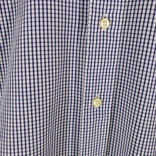 Ralph Lauren Yarmouth Men's Size 16 - 33 Blue White Check Button Down Shirt - Picture 4 of 9