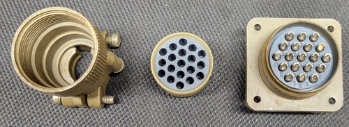 ITT Cannon MIL-Spec MS3100F 22-14P 19-Pin w/ backshell - Picture 5 of 5