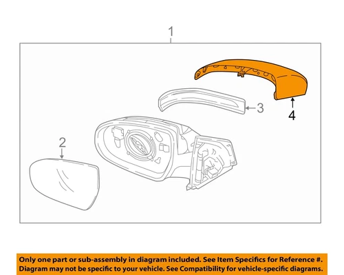 KIA OEM 17-18 Sportage Door Side Rear View Mirror-Cover Right 87623D9100
