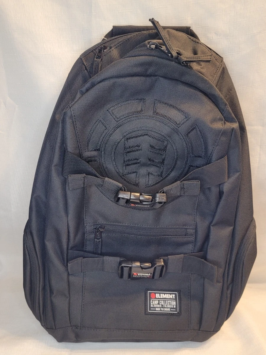 ELEMENT Camp Collection MOHAVE Skateboard Laptop BACKPACK BLACK