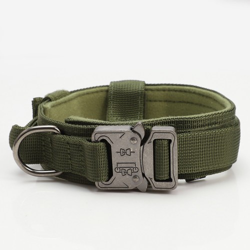 Dog Cat Pet Collar Durable Neck Collars Jogging Military Traveling Nylon Basic - Picture 2 of 12