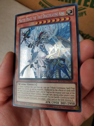 Yu-Gi-Oh! Master Peace, the True Dracoslaying King. MACR-EN024. Secret Rare. NM. - Picture 3 of 4
