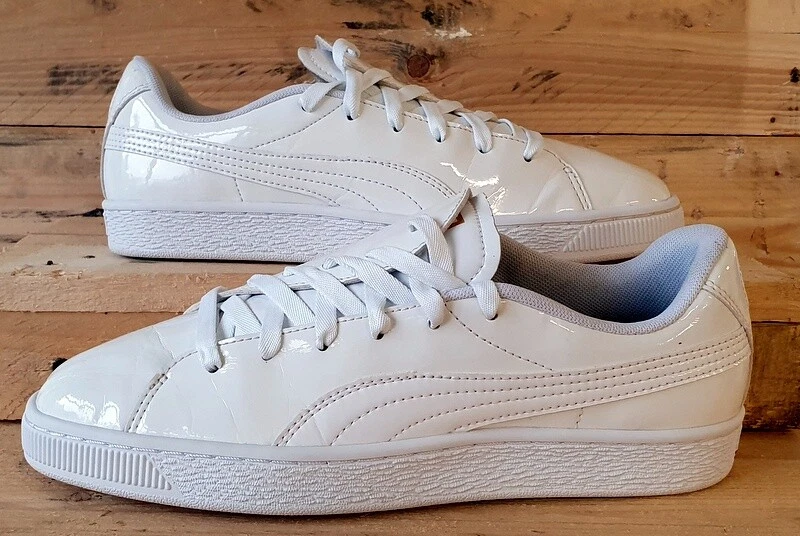 Puma basket top leather trainers