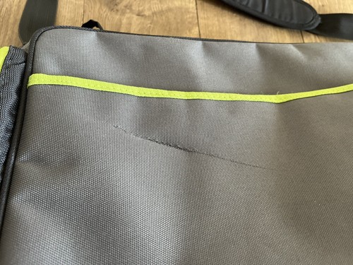 Eddie Bauer Diaper Bag Dark Gray/Light Green 18 X12 - Picture 5 of 5