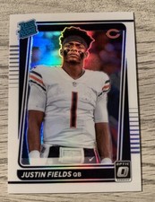2021 Panini Donruss Optic - Rated Rookie Holo Prizm Variation #204 Justin Fields