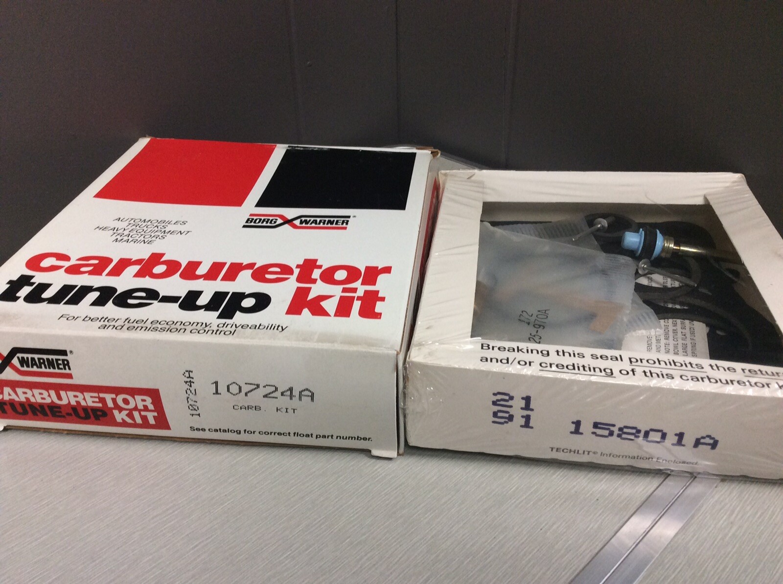 Warner Carburetor TuneUp Kit 10724A, NEW eBay