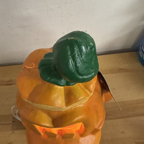 Vintage GOOFY Halloween Jack O Laterne Disney leuchtender Schaumstoff Kürbis Trendmasters neu aus altem Lagerbestand - Bild 6 von 7
