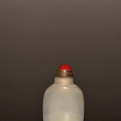 Early Collection of Natural Colored Agate Flat Square Snuff Bottle Ornaments - Picture 7 of 9