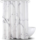 YOSTEV Marble Bathroom Shower Curtain,Grey and White Fabric Shower Curtain with