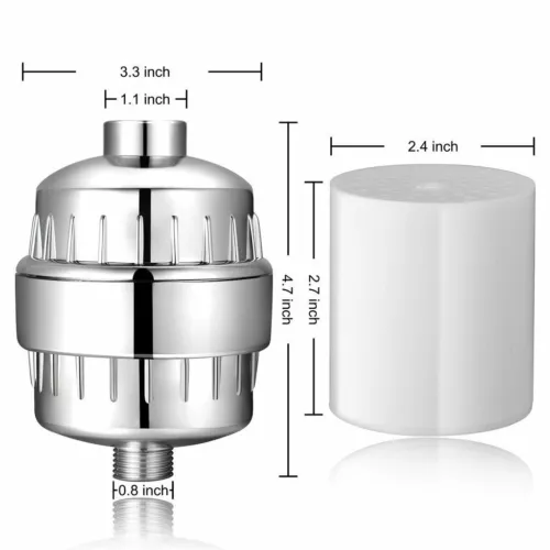 Purificatore Filtro Soffione Doccia 20 Stadi con Filtro per Addolcitore Acqua Dura - Foto 4 di 11