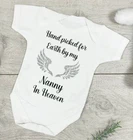 Personalised Baby Hand Picked for Earth Vest | Memorial Angel Wings Gift