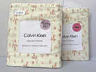 NEW 4pc Calvin Klein FALLING PETALS Dusty Rose Queen or King  Sheet Set NWT