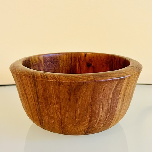 Vintage Dansk Teak Wood Bowl Set 7 Pieces Thick Wall Serving and Salad Bowls - Picture 10 of 16