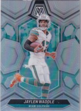 2024 Panini Mosaic NFL Football No. 138 Jaylen Waddle Silver Prizm