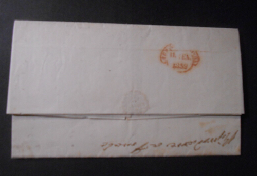 ITALIA ,ITALY 1858 NAPOLI STEMMA 2 Sicilie 2gr. rosa I° Tav lettera TRANI  BPP - Imagen 3 de 3