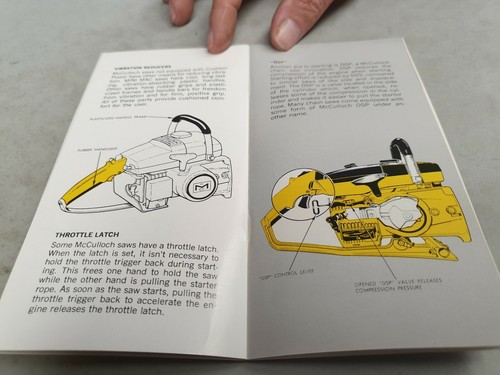 1970 McCULLOCH CHAIN SAWS Getting Aquainted Booklet - Picture 4 of 4