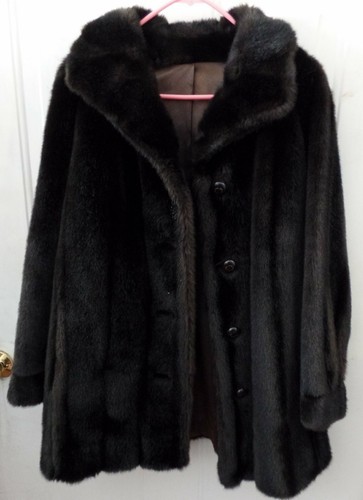 fur coat black fur coat