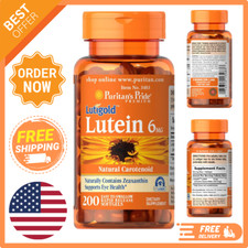Lutein 6 Mg with Zeaxanthin Supports Eye Health 200 Count by PuritanS Pride US 