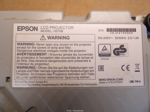 Epson EB-X20 XGA projector Beamer 3LCD 2700 Lumens HDMI - 1,739 H - EXCL REMOTE - Bild 10 von 10