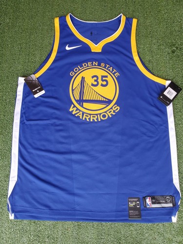 NIKE GOLDEN STATE WARRIORS KEVIN DURANT #35 AUTHENTIC ICON NBA JERSEY SZ 56 2XL