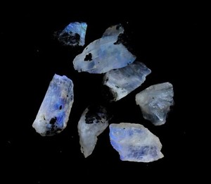 Blue Rainbow Moonstone Slabs Rough Moonstone Raw Rough Wholesale Gemstone V68-10