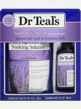 2 packs- Dr Teal's Soothe Sleep With Lavender Epsom Salt Foaming Bath Oil