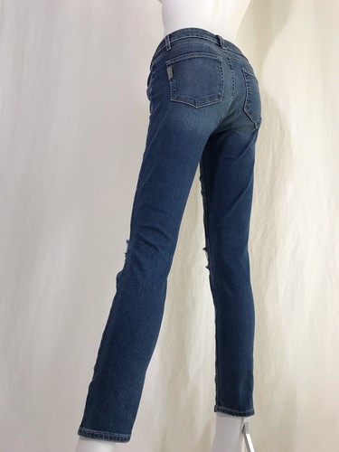 Paige Women’s High-Rise Skinny Jeans Denim Torn Knee Blue Pocket Size 27 - Bild 6 von 12