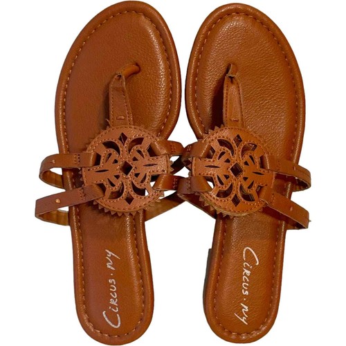 Sam Edelman Circus Saddle Brown Canyon Thong Flat Sandal Women’s Size 6.5