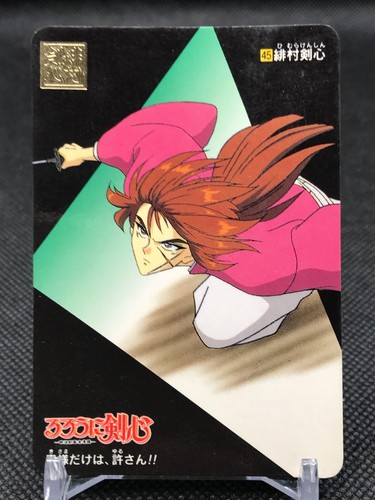 Kenshin Himura SAMURAI X Rurouni Kenshin Carddass TCG BANDAI 1996 Japan No.45 - Picture 6 of 12