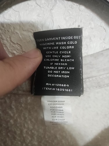 Tiny TAN Member Wappen Badge Girls Athletic Sweatshirt Blue/Gray XL X-Large - Picture 8 of 9