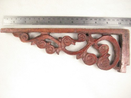 ANTIQUE CHINESE QING DYNASTY HAND CARVED ARCHITECTUAL FLORAL - Picture 1 of 14